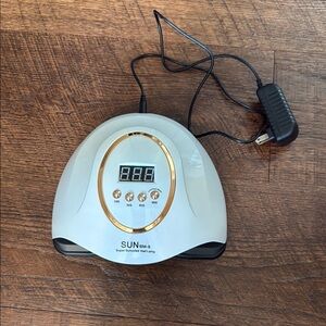 White Nail Lamp with Timer